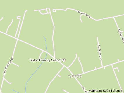 Tiptoe School Map